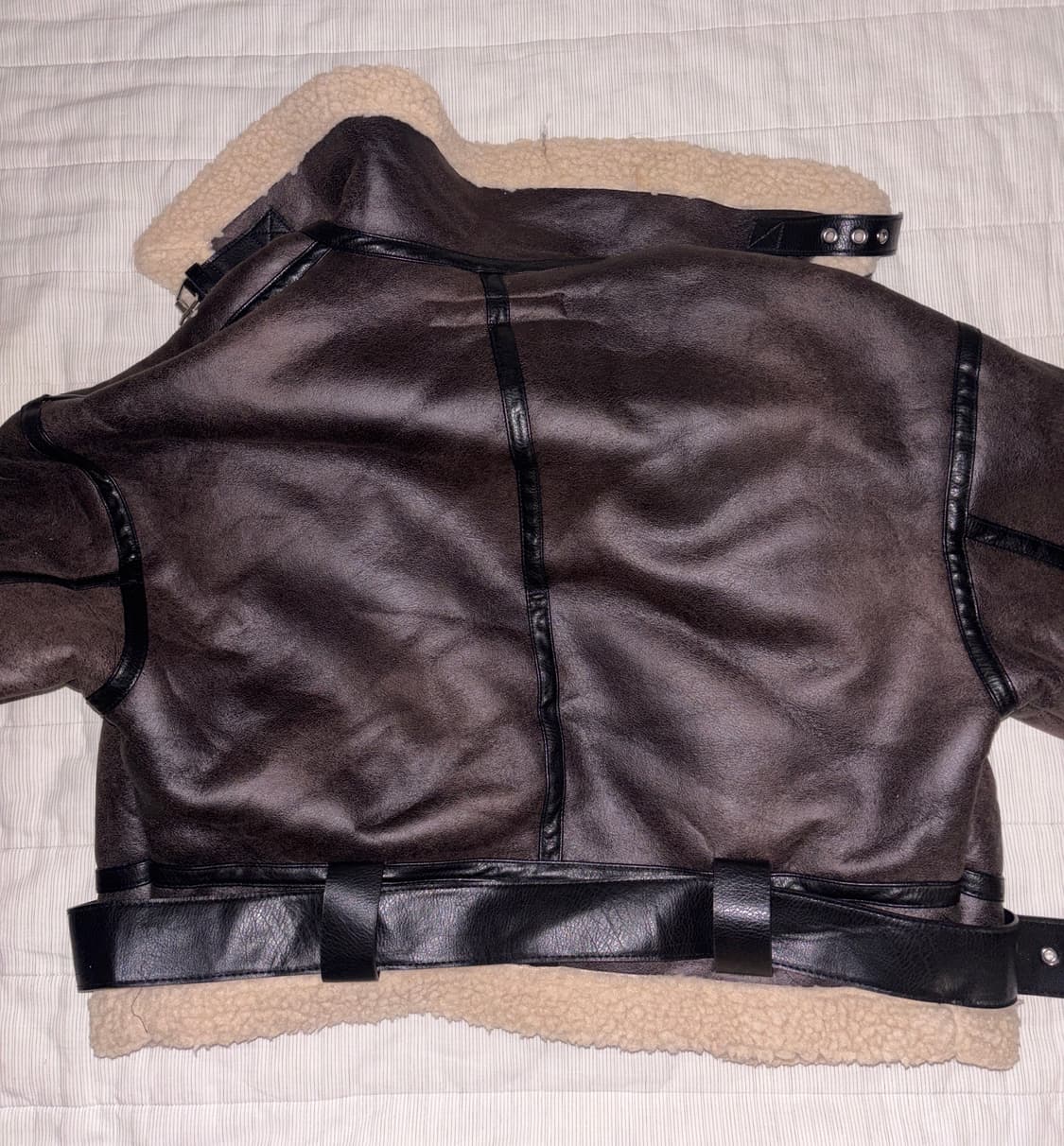 ZARA 가죽 무스탕 저켓 상품이미지5