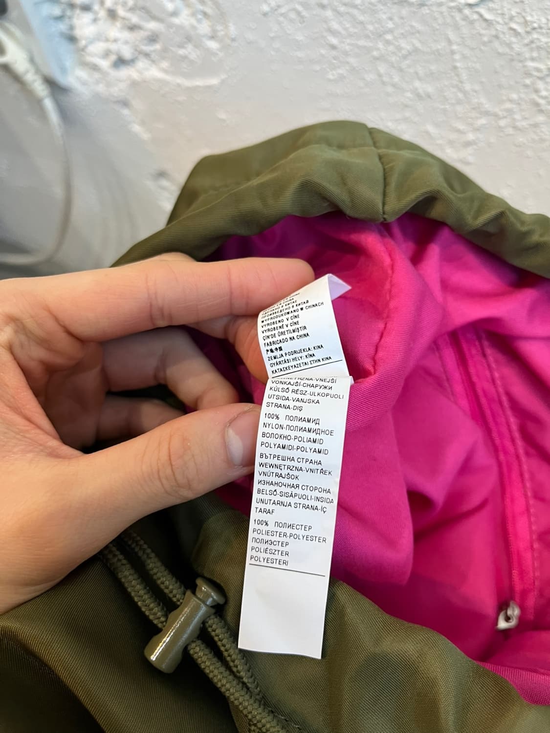 베네통 카키 스트링 백팩 가방 상품이미지6