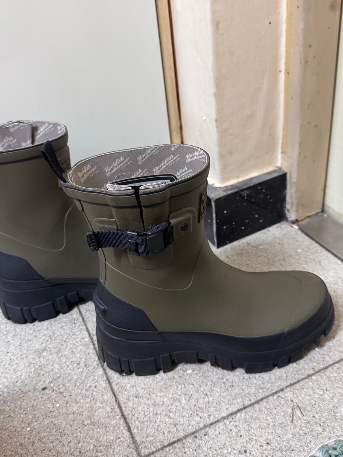 락피쉬웨더웨어 플랫폼 레인부츠 올리브 235 상품이미지4