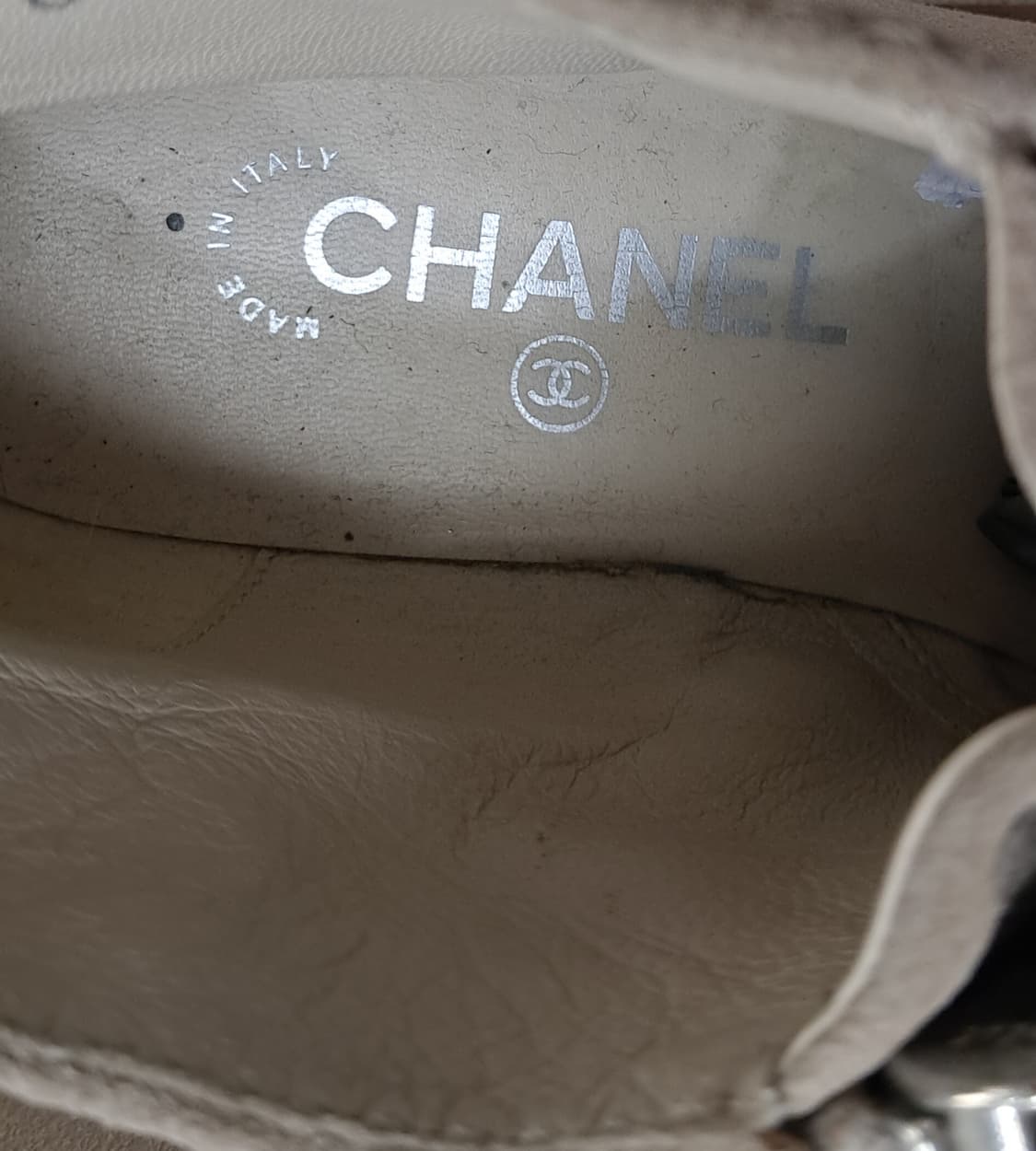 샤넬 스웨이드 캡 토 자퍼 앵클부츠 38 상품이미지8