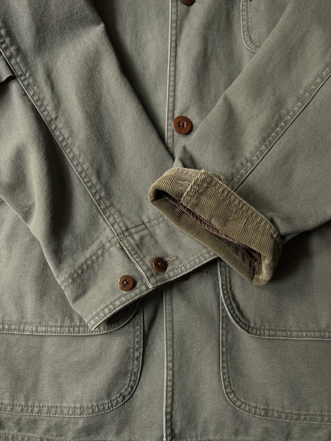 [L]L.L.Bean USA 엘엘빈 프리마로프트 체크라이닝 카키 헌팅자켓 상품이미지5