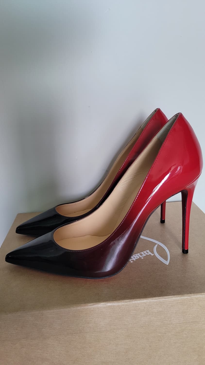 크리스찬 루부탱 케이트100 블랙-레드 디그레이드 사이즈 36 판매합니다 상품이미지3