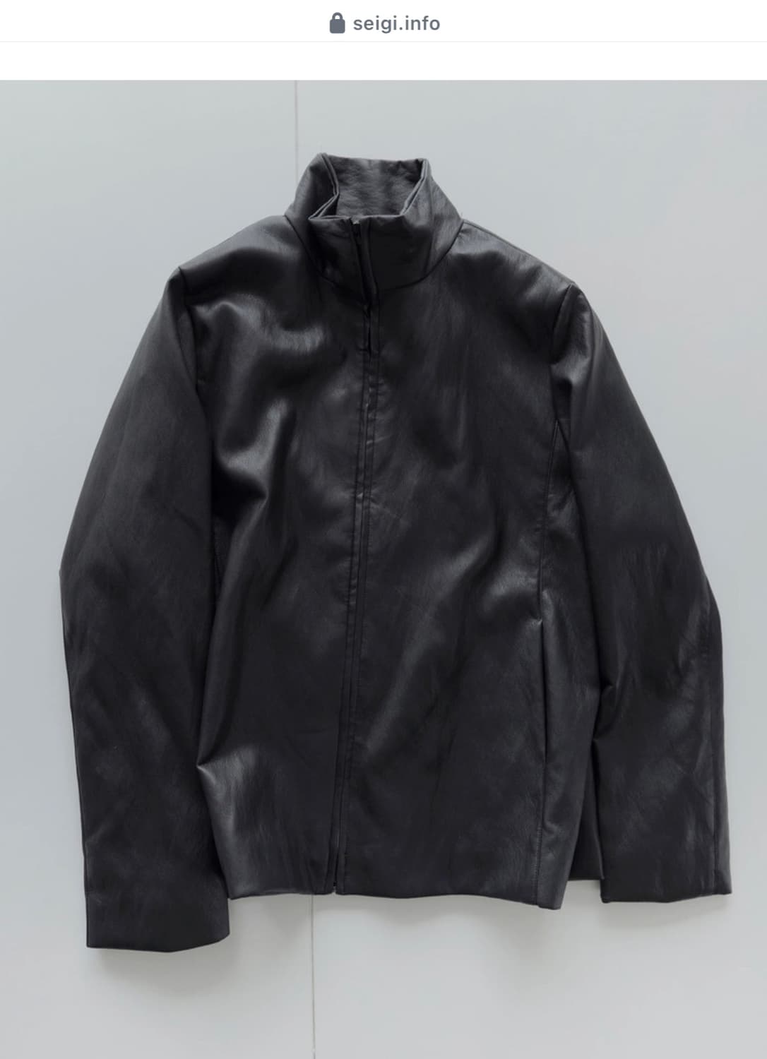 seigi yuri leather zip jaket 2 상품이미지1