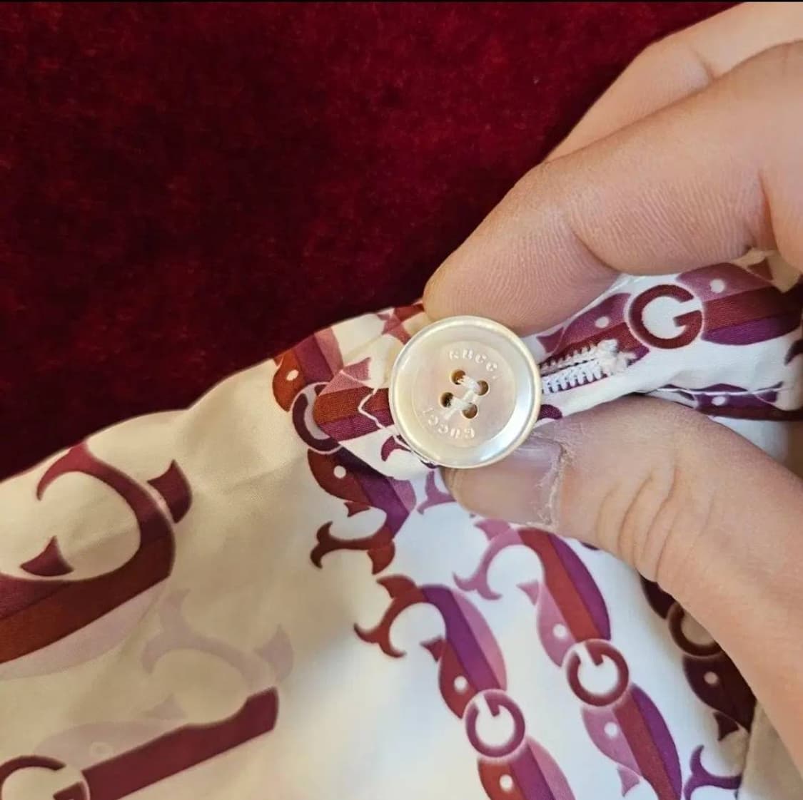 구찌(GUCCI) 실크 집업 카라넥 벨티드 자켓 38 상품이미지4