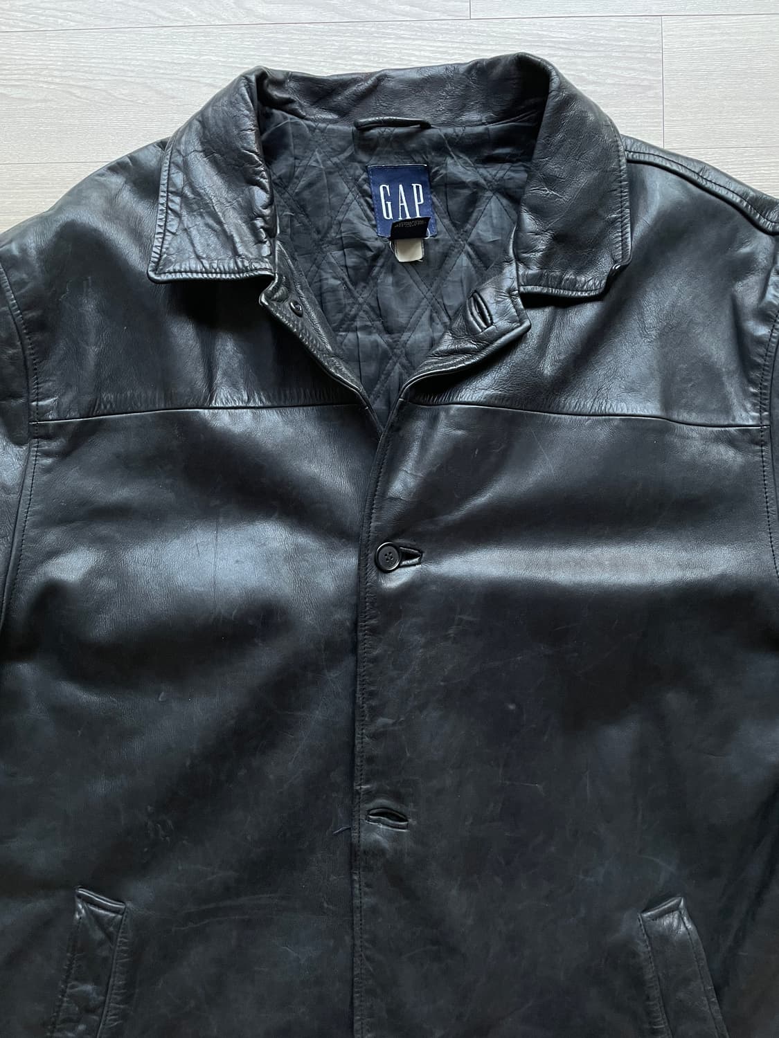 90s 올드갭 레더 카코트 gap carcoat 상품이미지4