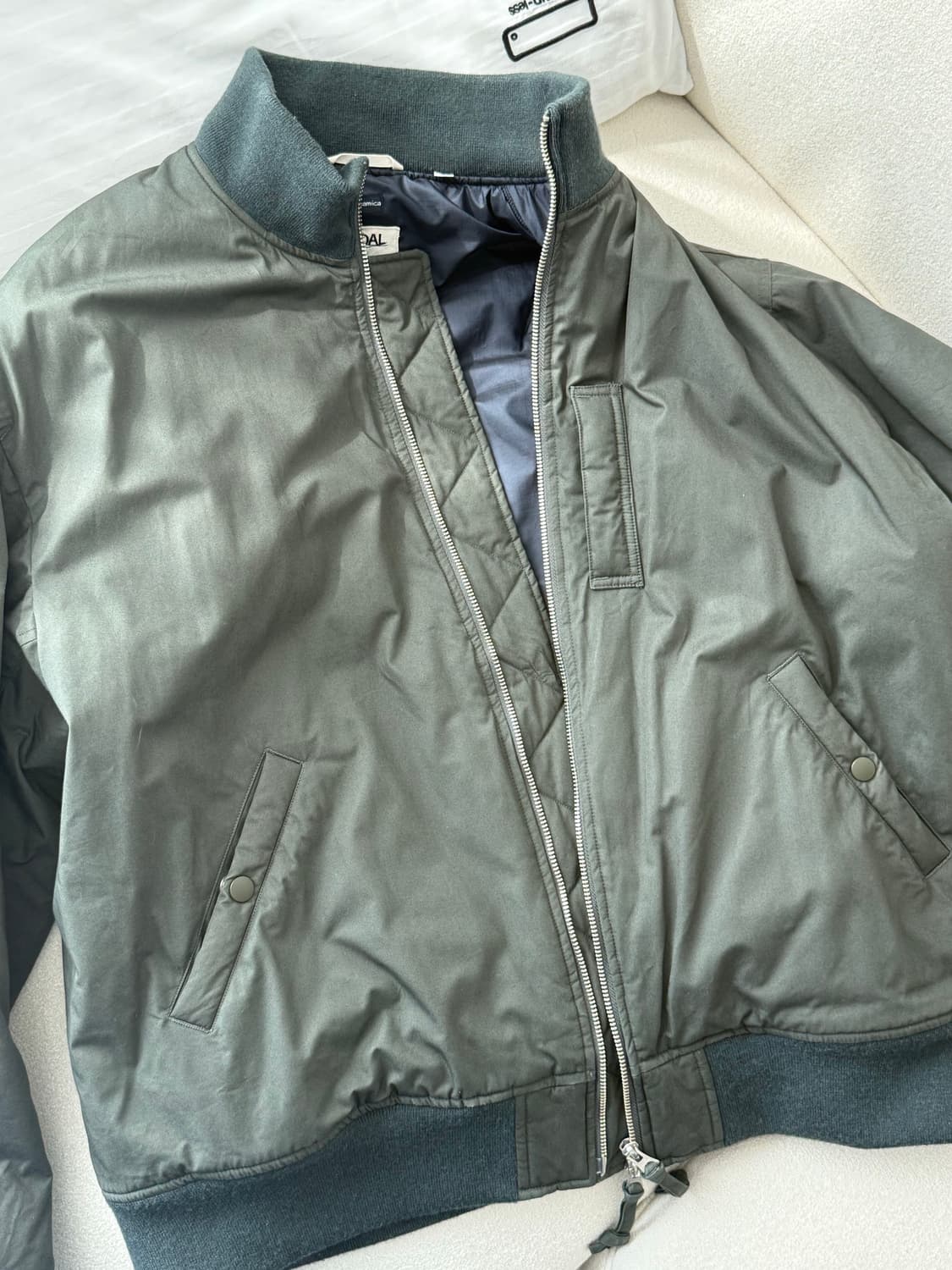 나나미카 바시티자켓 모스그린 M사이즈 상품이미지3