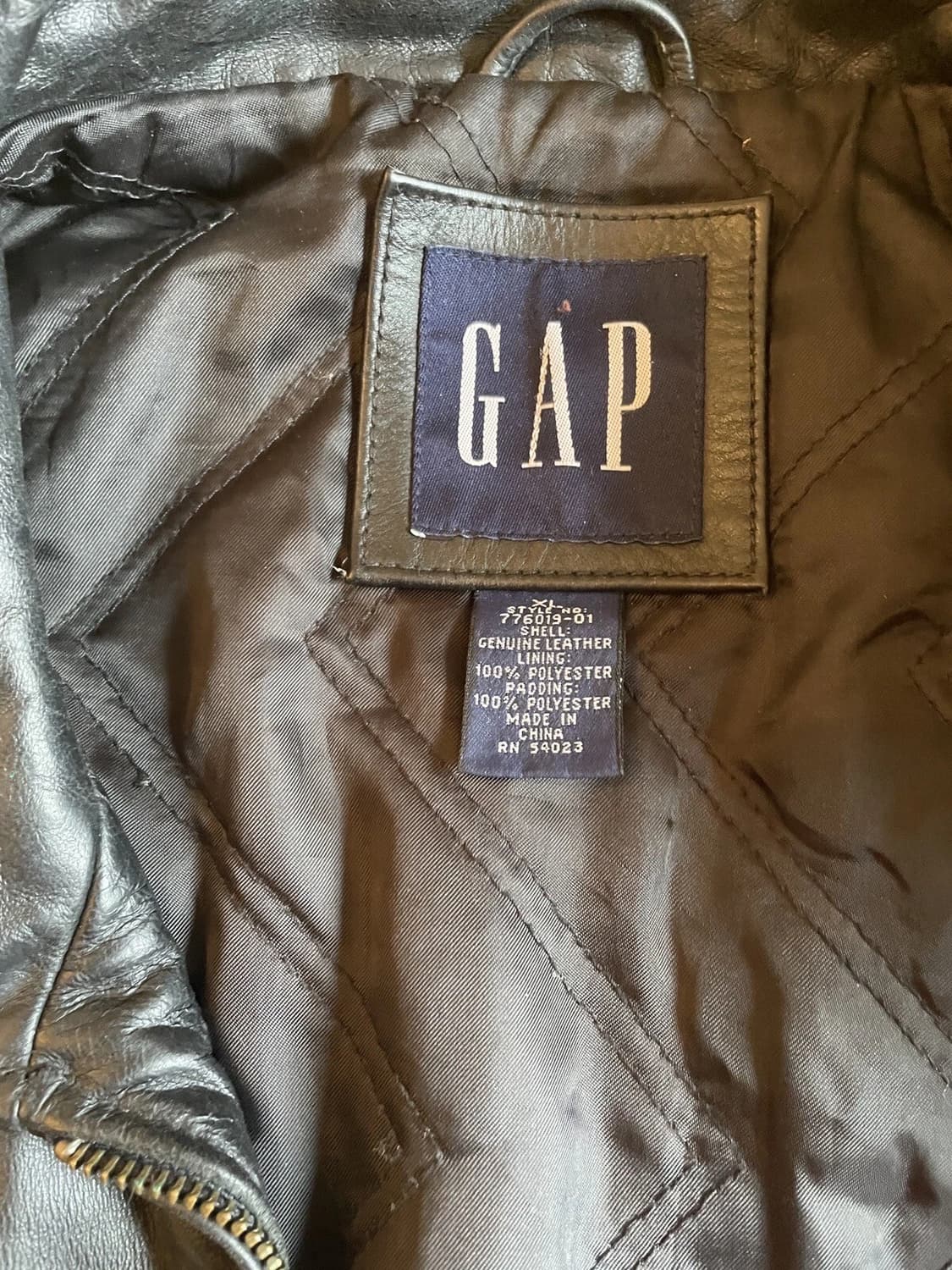 올드 갭 리얼 레더 자켓 상품이미지3