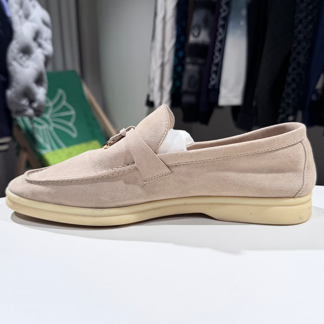 (A/40) / 로로피아나 썸머 참 워크 스웨이드 로퍼 베이지 상품이미지7