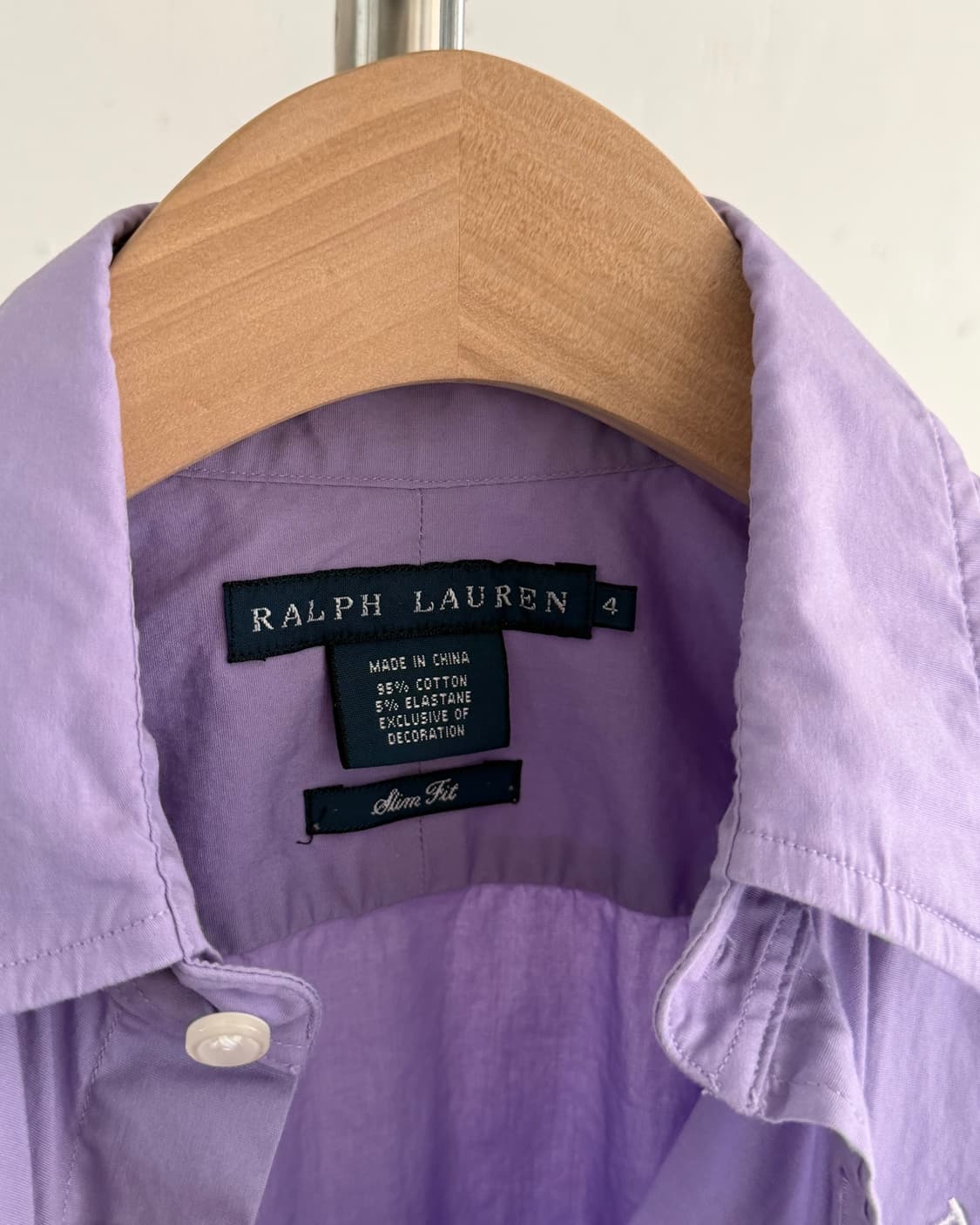 Polo 랄프로렌 우먼 라일락컬러 슬림핏 빅포니 셔츠 상품이미지6