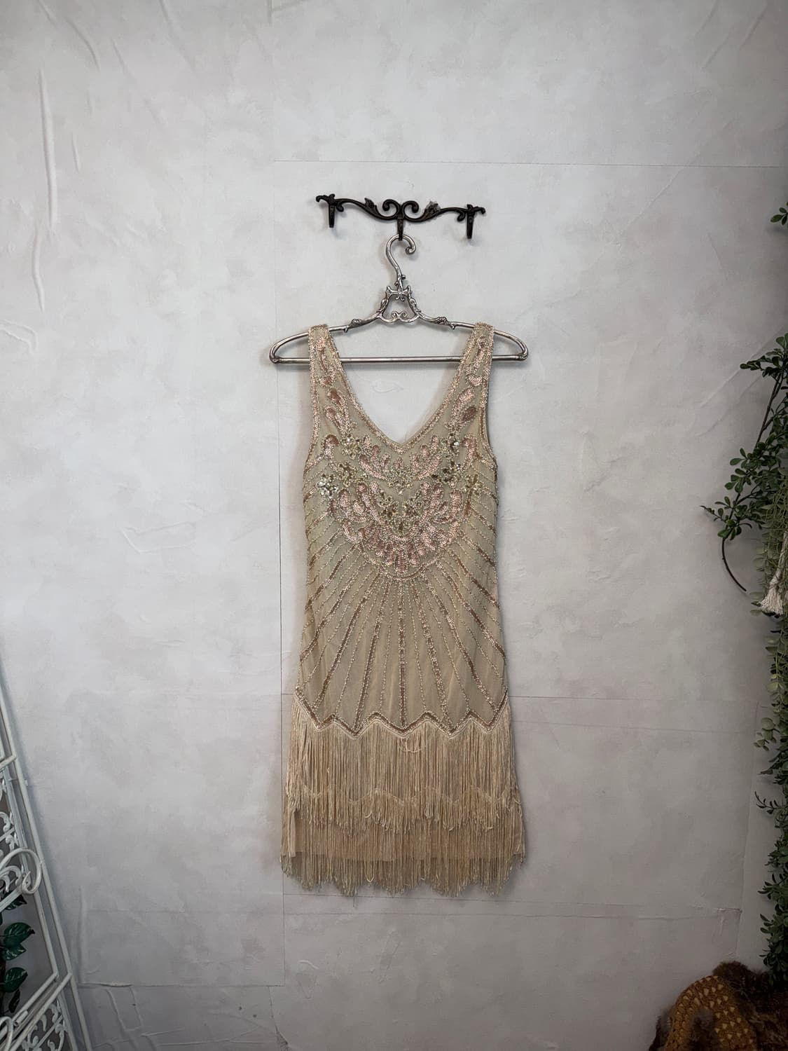 Pink beige oriental fairy beads ops 상품이미지9