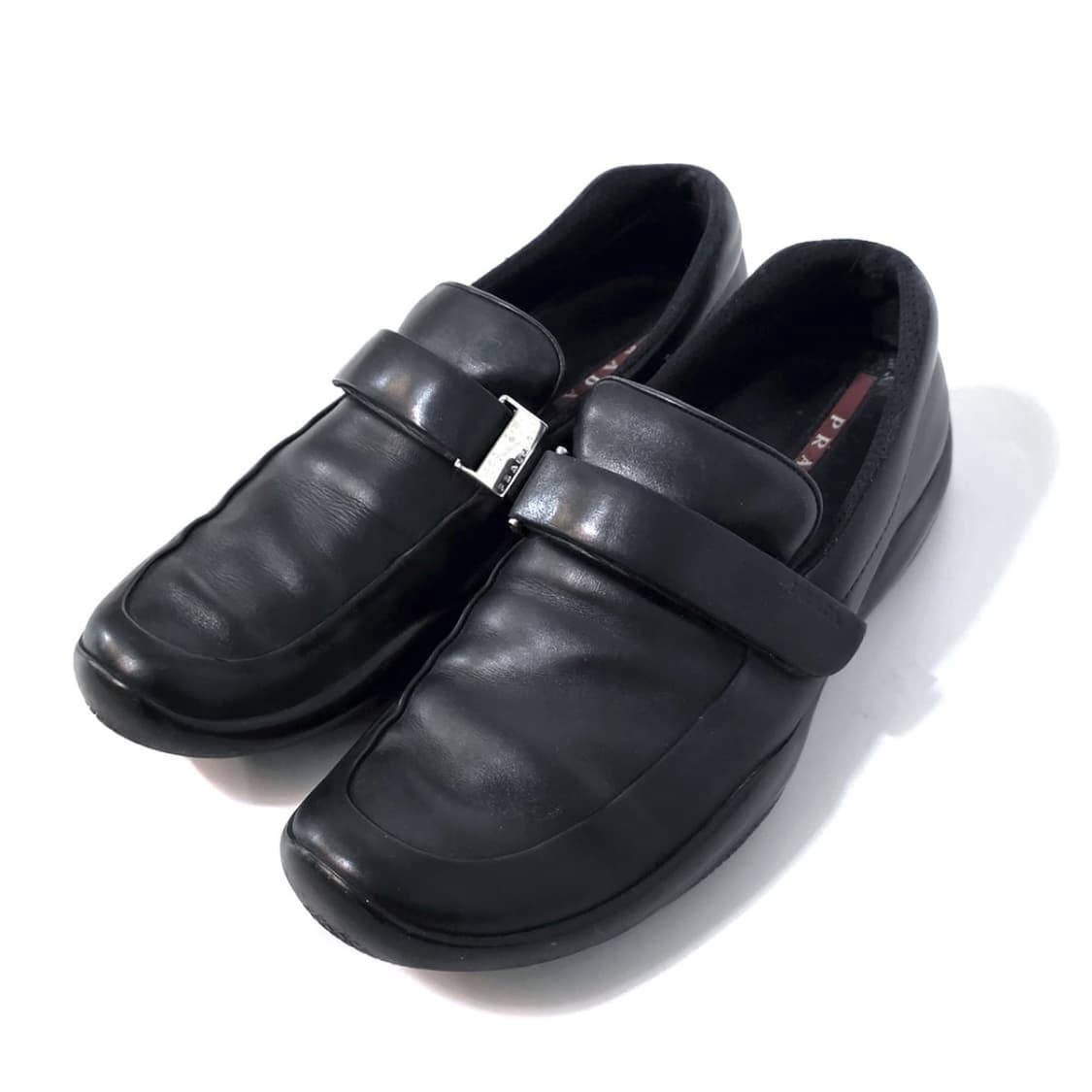 [UK5.5] 프라다 스포츠 스트랩 로퍼 블랙 상품이미지2