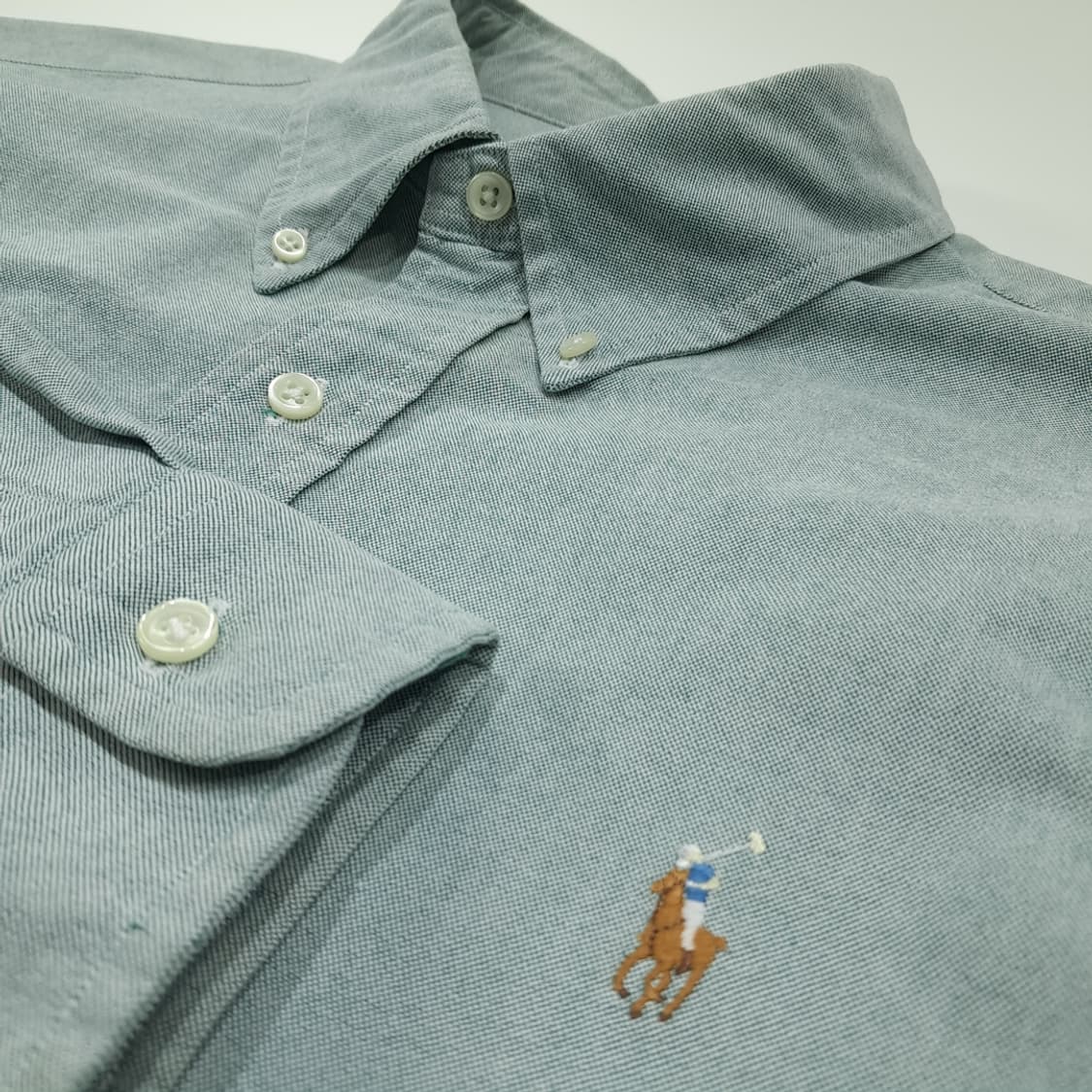 CL456 2XL 폴로 00s 코튼 멀티포니 세이지그린 셔츠 남방 상품이미지4