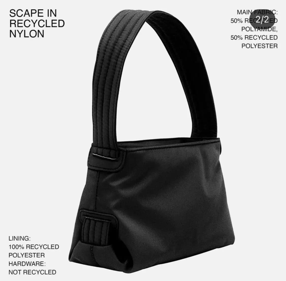 Hvisk 비스크 Scape Small Twill - Black 숄더백 상품이미지1