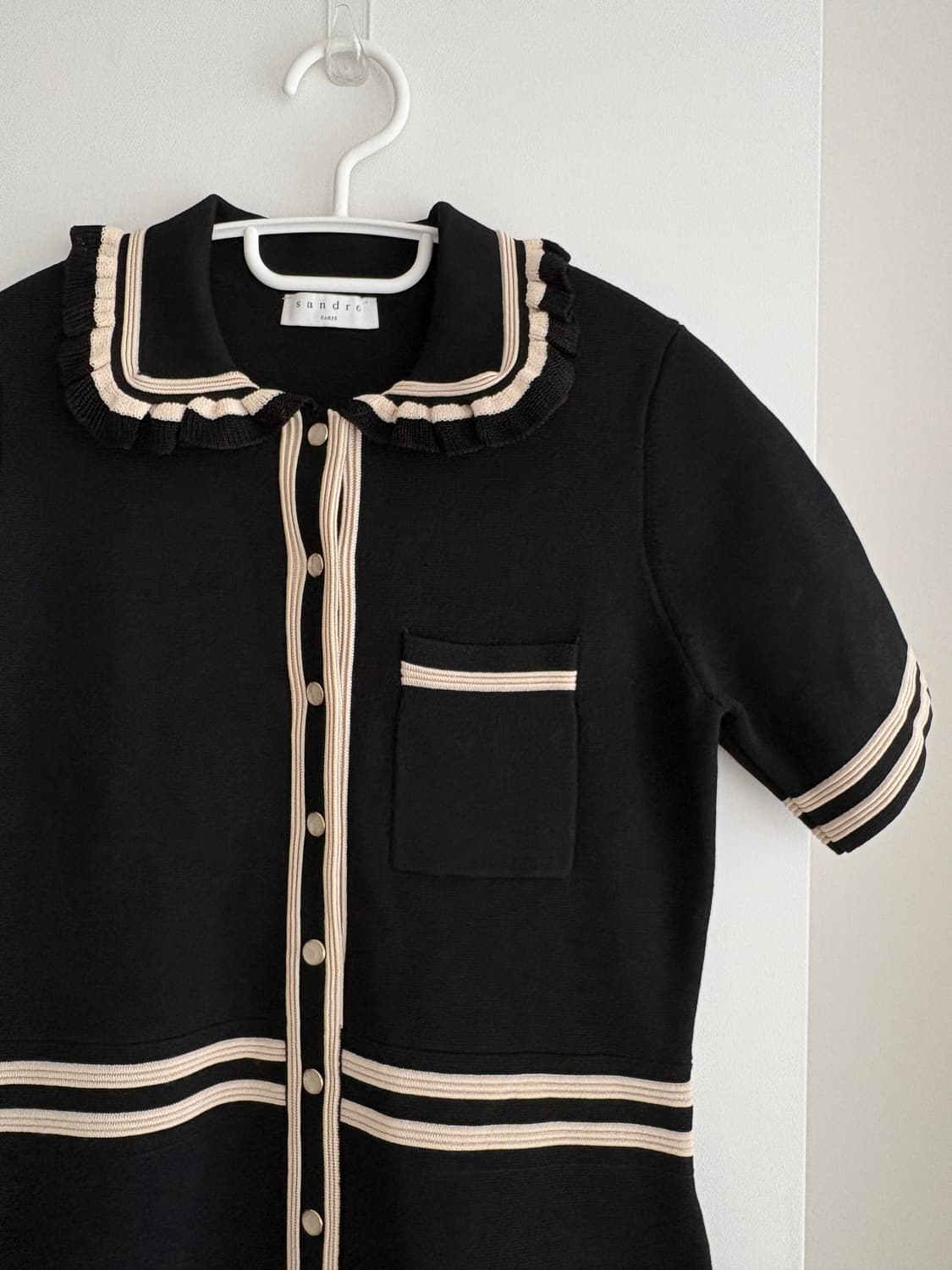 산드로 블랙 니트 원피스 상품이미지6