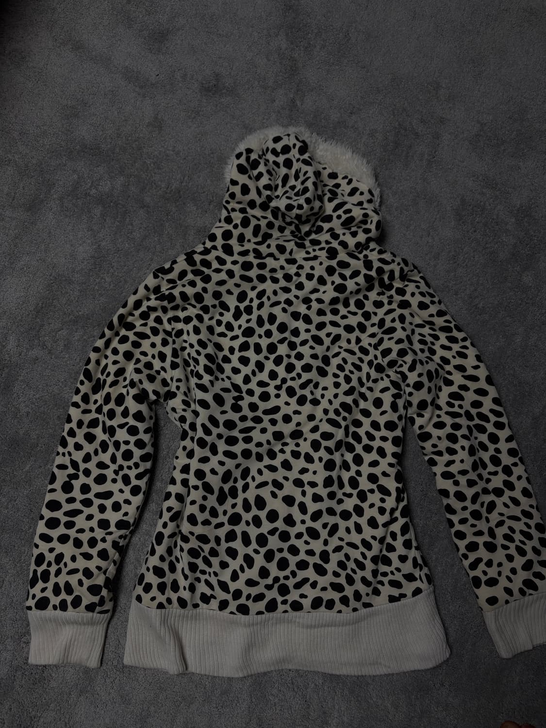 Vintage Gyaru Y2K Fur hood zip up 상품이미지5