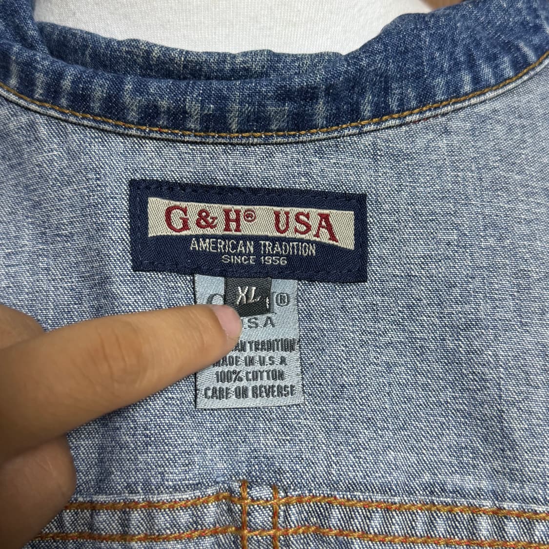 G&H USA 데님 자켓 XL 상품이미지5