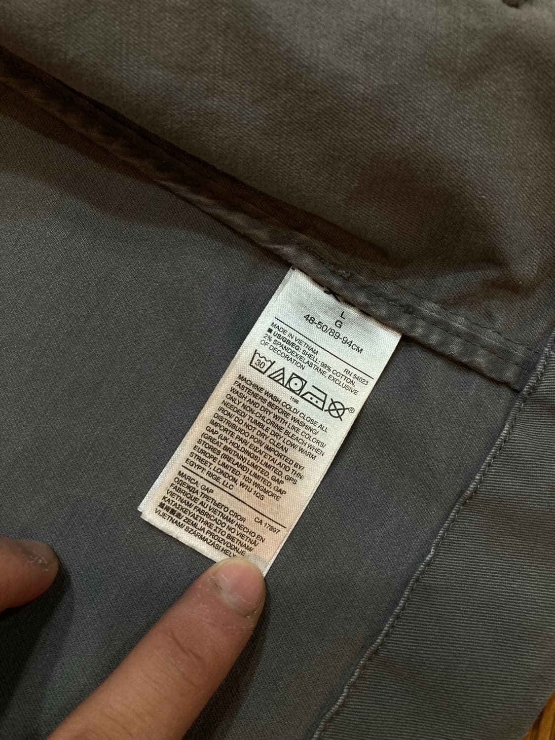 90‘s 올드 갭 코튼 사파리자켓 상품이미지10