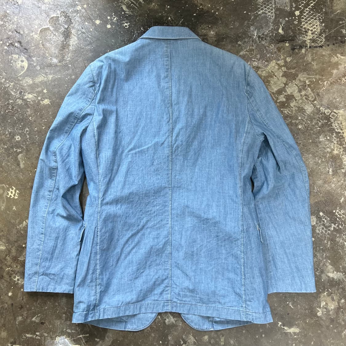 M) 유니클로 X 르메르 샴브레이 블레이저 자켓 마이 미니멀리즘 상품이미지3