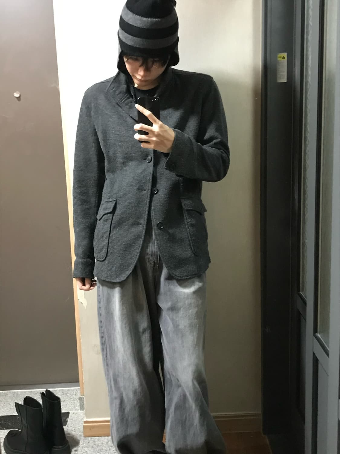 grey jacket 상품이미지1