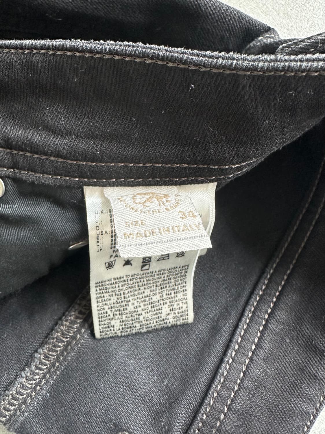 디젤 웨스턴 디스트로이드 블랙진 상품이미지6