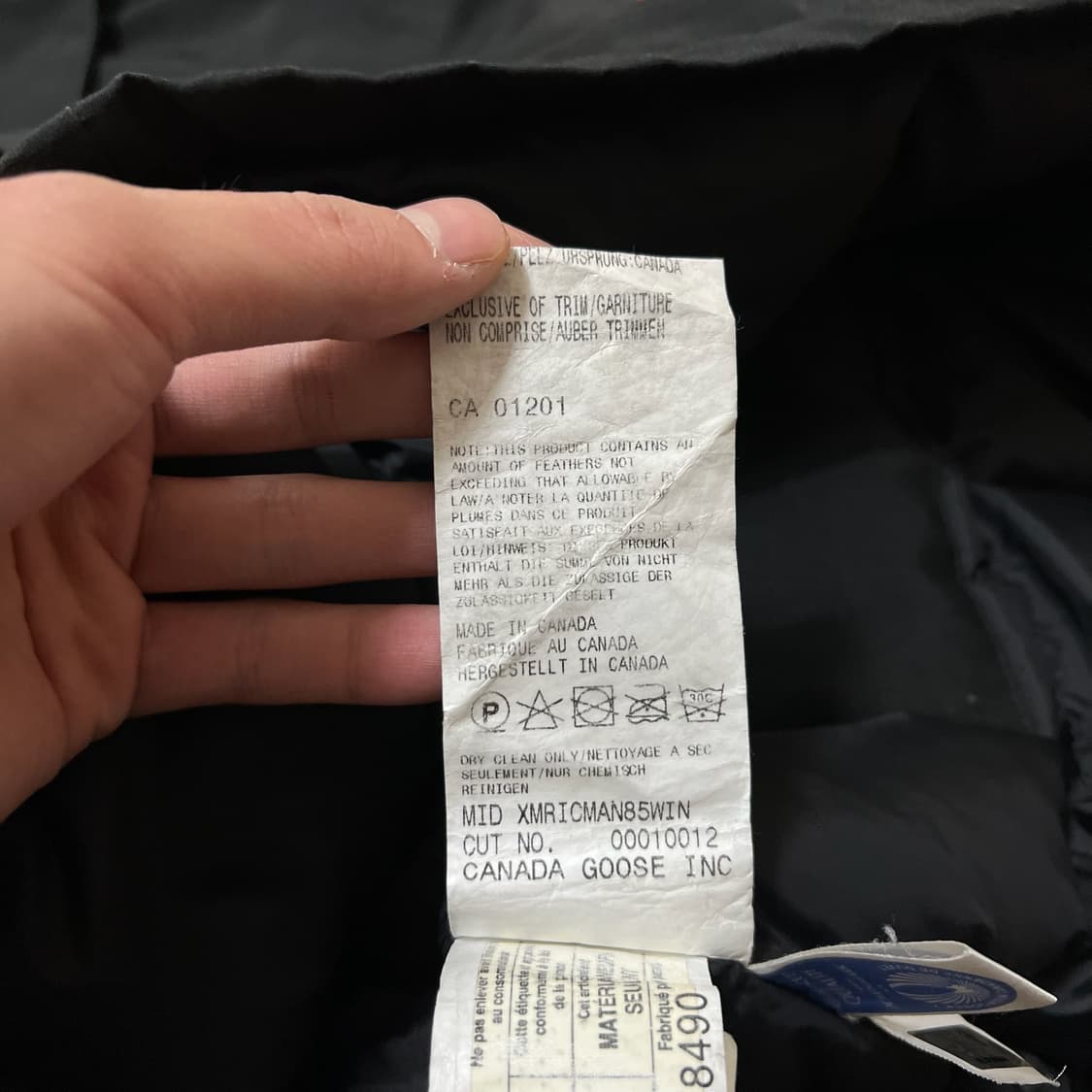 캐나다구스 로고 와펜 퍼후드 롱패딩 파카 S/90 상품이미지8