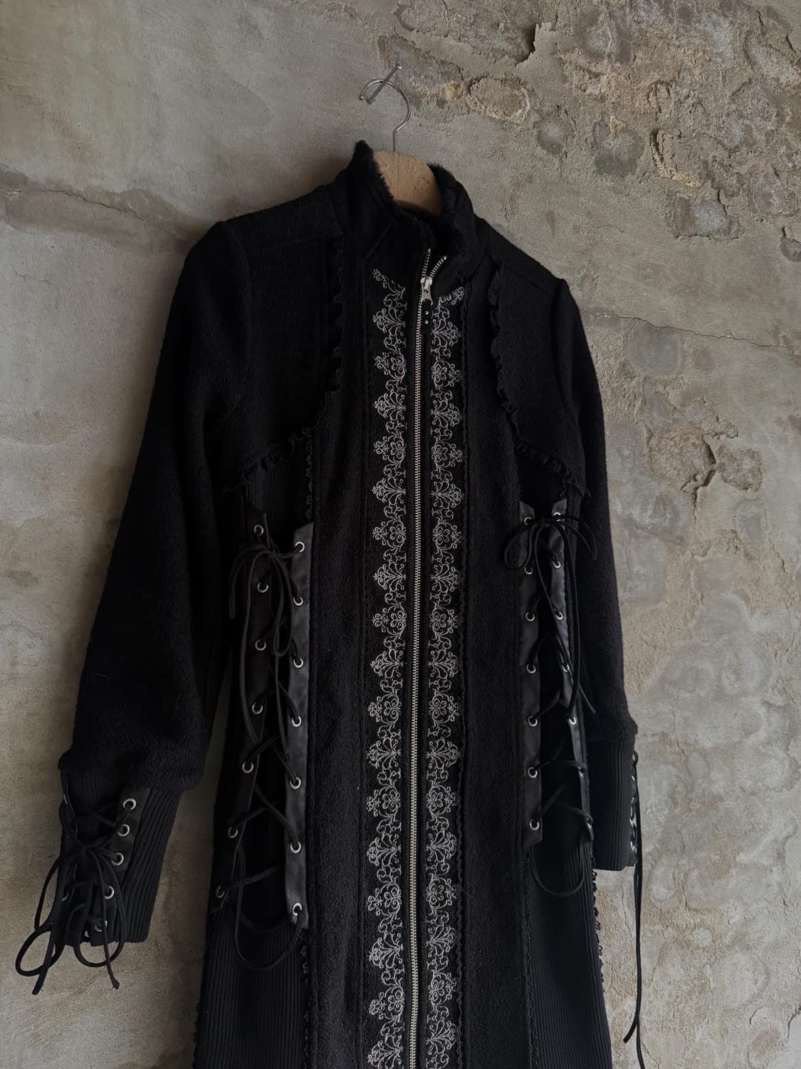 Ozz on Lace Detail Long Coat 상품이미지2