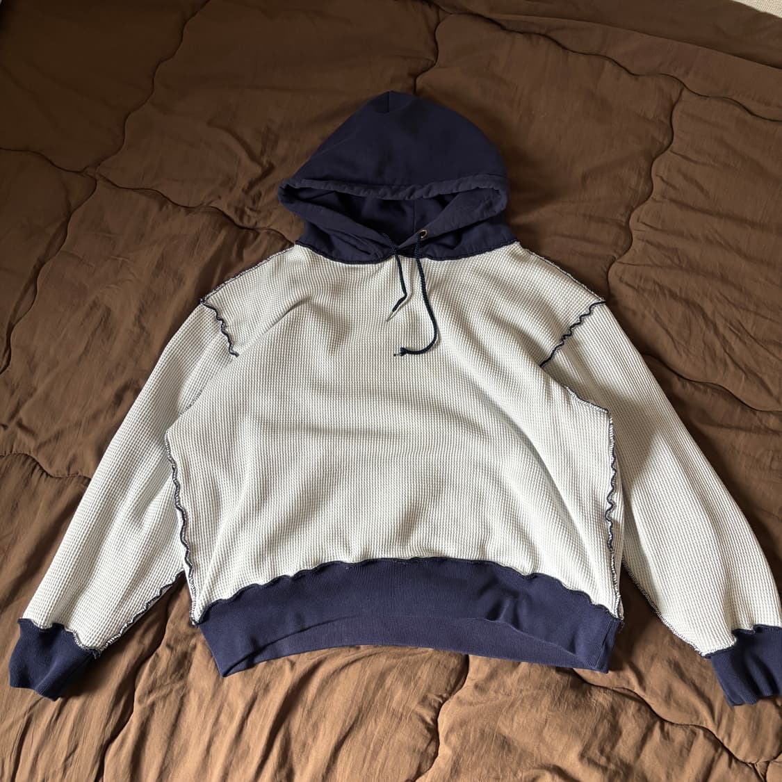 90s 캠버 더블페이스 써멀 후드 상품이미지4