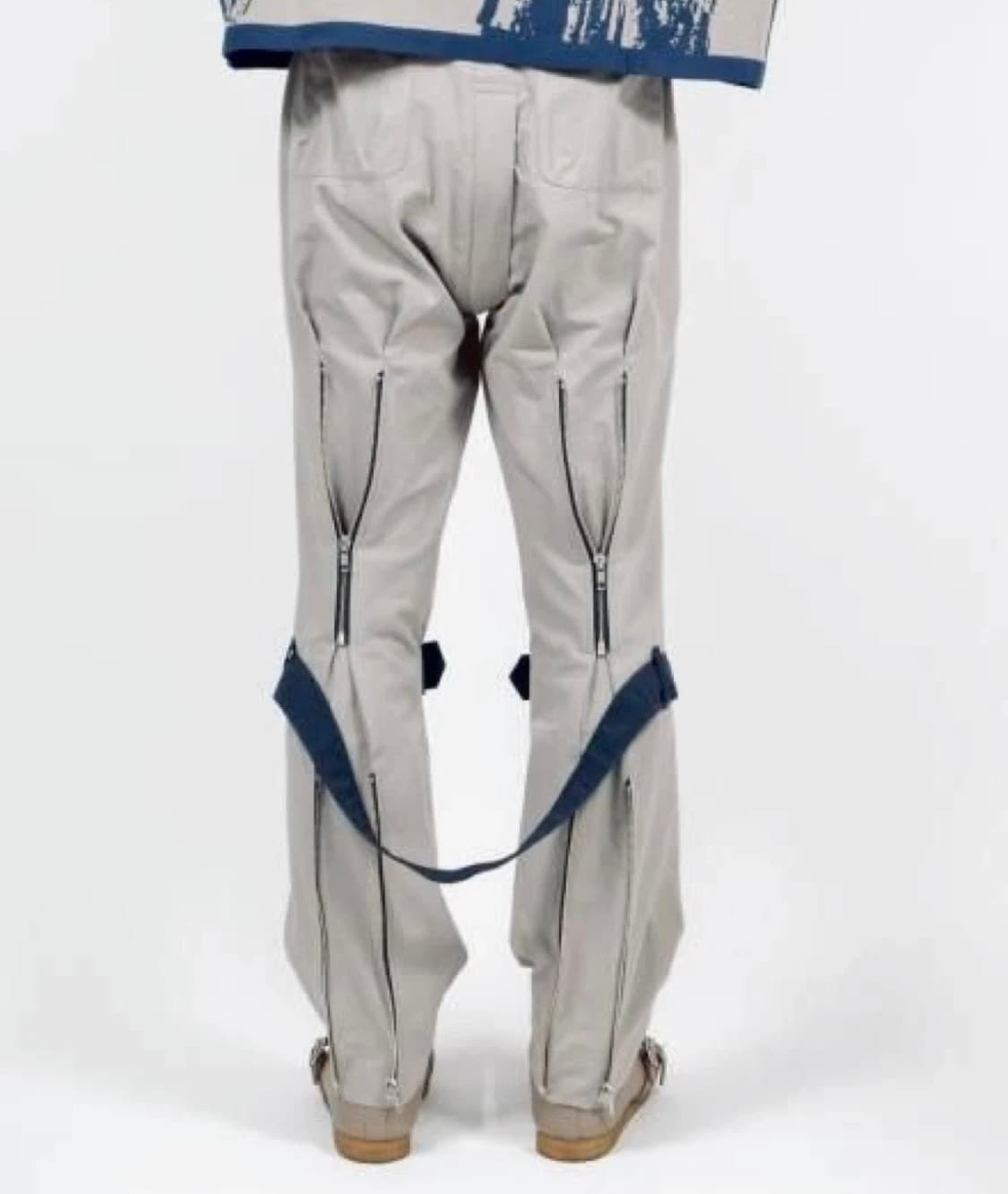 PHINGERIN BONTAGE PANTS GREY x NAVY S 상품이미지4