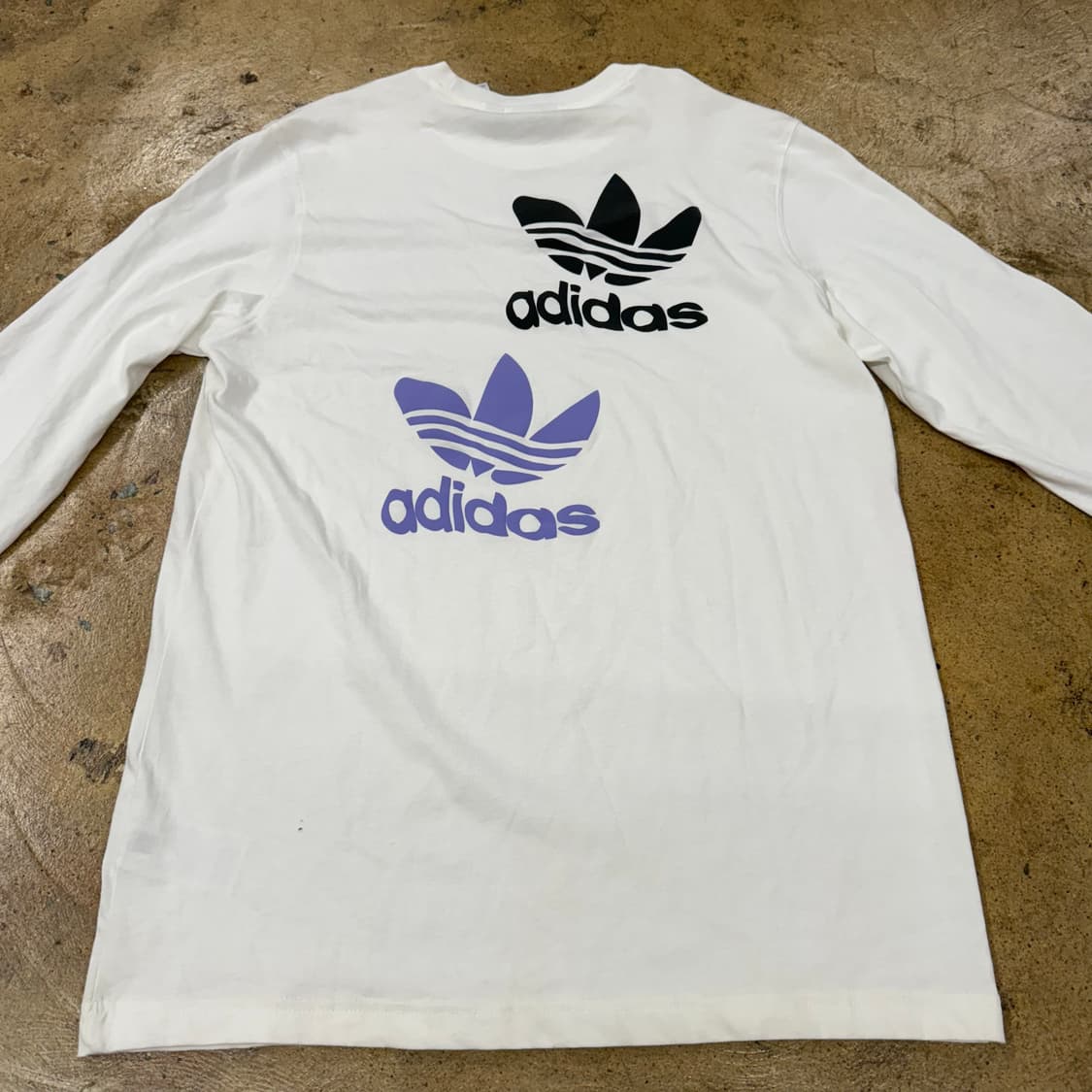 아디다스 백로고 블랙 퍼플 롱슬리브  상품이미지4