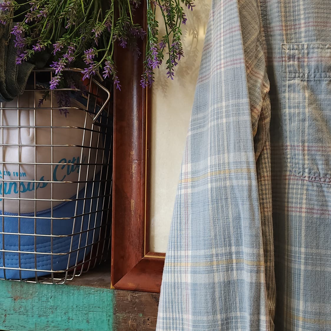 폴로 랄프로렌 체크셔츠 투포켓 워크셔츠 썸머 코튼 스카이블루 s 상품이미지5