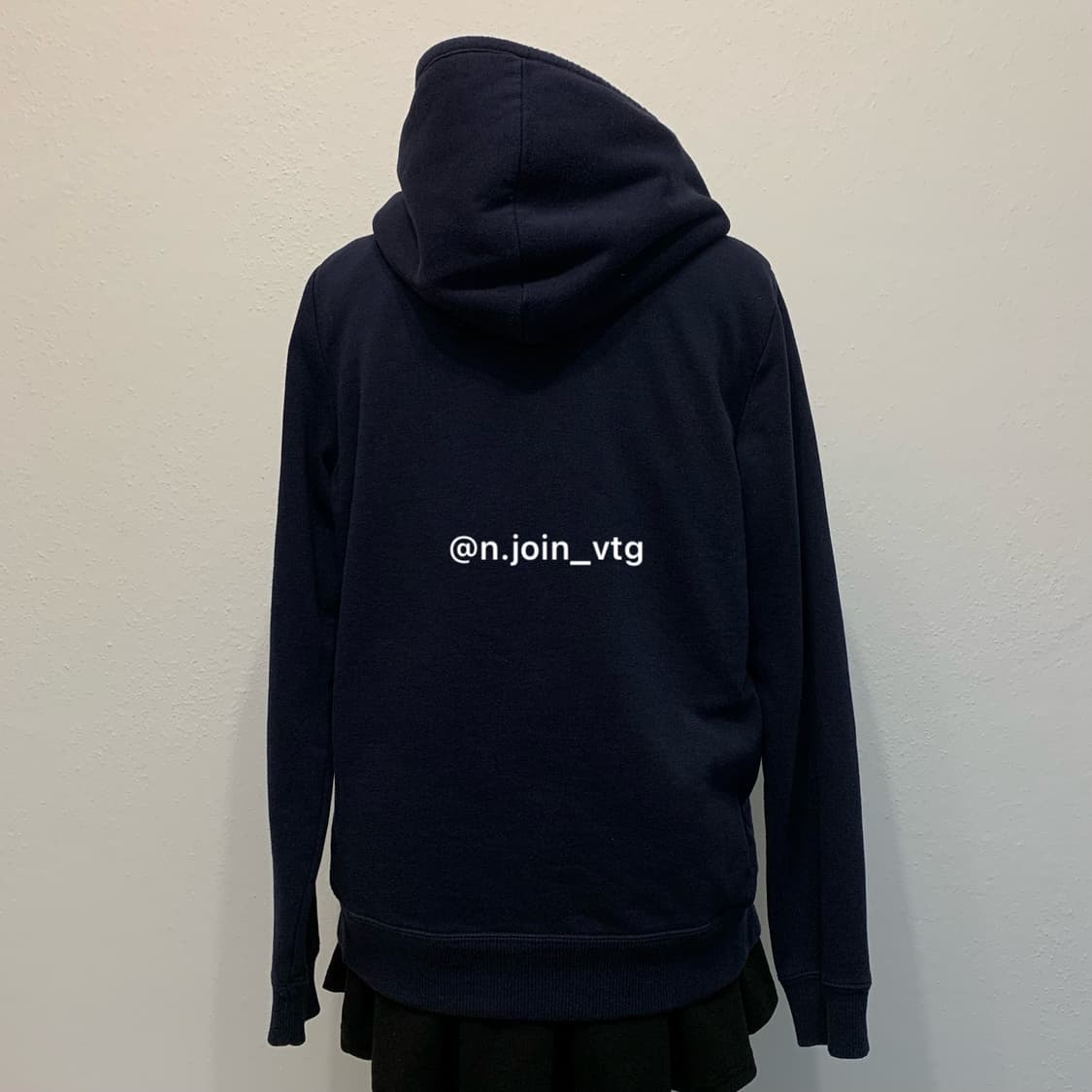 홀리스터 네이비 양털 울프죠 후드집업 상품이미지3