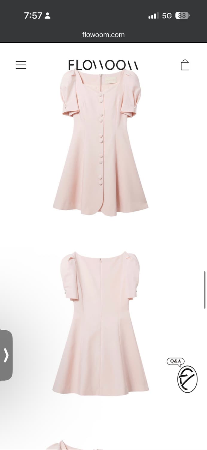 플로움 블루밍 원피스 핑크 상품이미지8