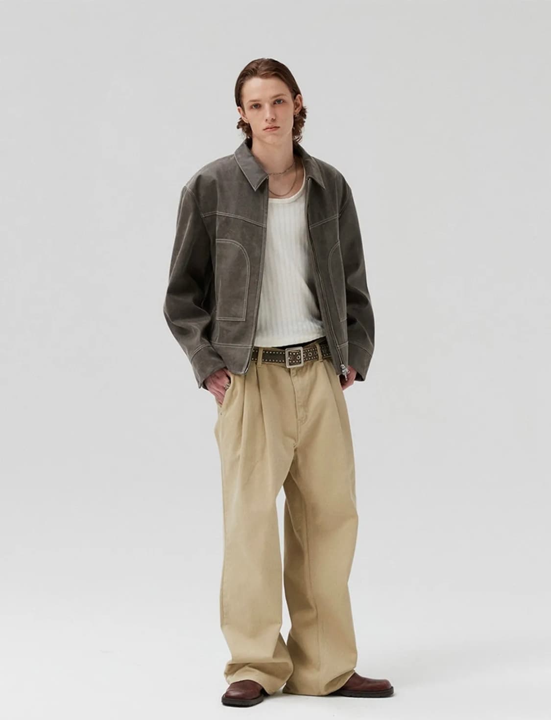 파브레가 프렌치 치노 투턱 팬츠 상품이미지1