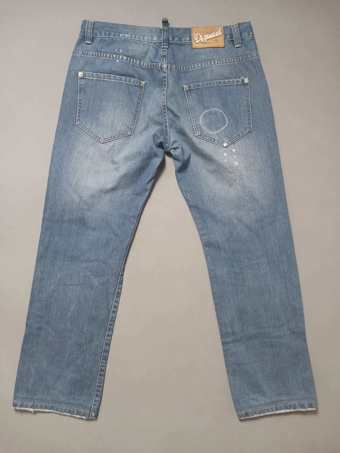 [50] 디스퀘어드2 형광스티치 레귤러진 청바지 34 35 상품이미지7