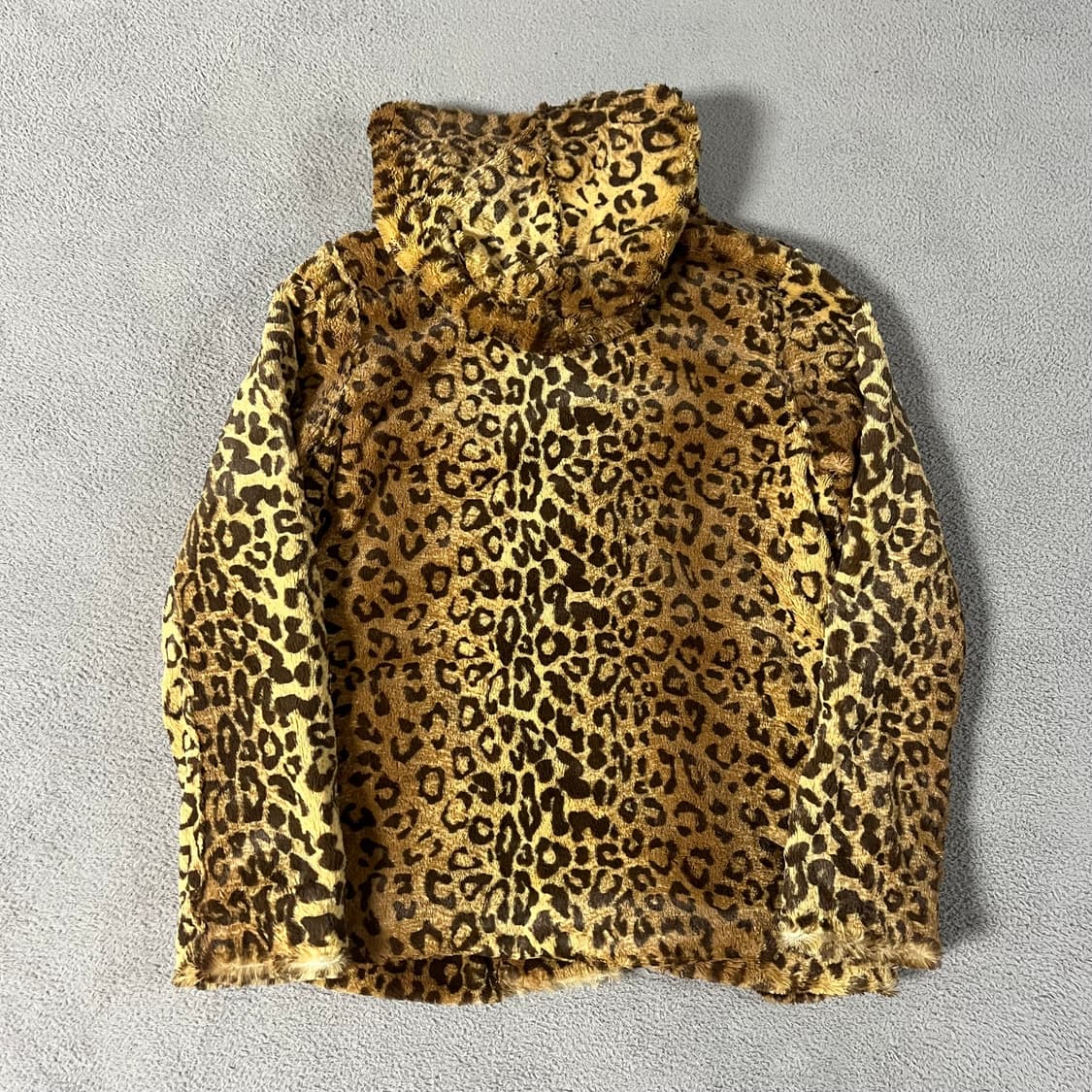 Moussy leopard fur hoodie 상품이미지3
