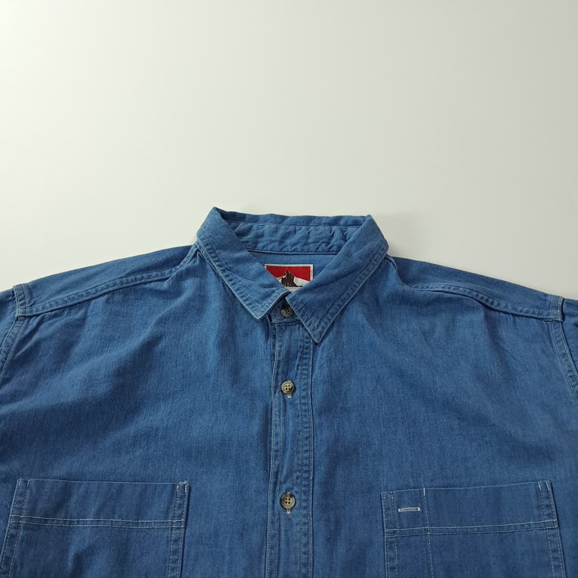 CK931 XL 말보로 90s 캐나다판 중청 워싱 데님 셔츠 남방 상품이미지2
