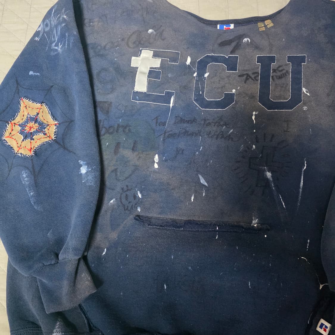 [XXL] 90s REFOMED 러셀 애슬레틱 스웻 네이비 트래쉬드 상품이미지3