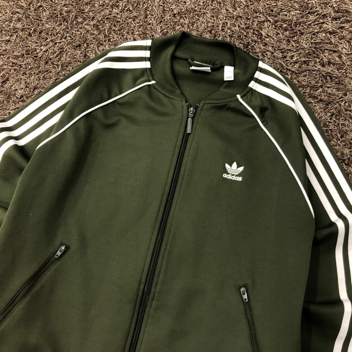 아디다스 슈퍼스타 카키 져지 트랙 자켓 상품이미지2