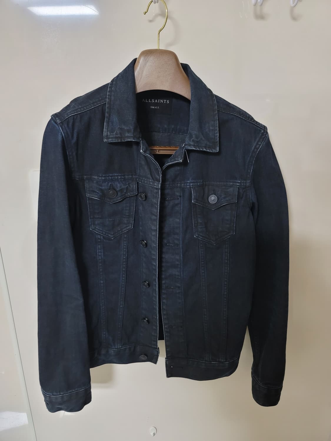 올세인츠 진청 빈티지워싱 트러커 데님자켓 S 95정사이즈 상태극상 상품이미지1