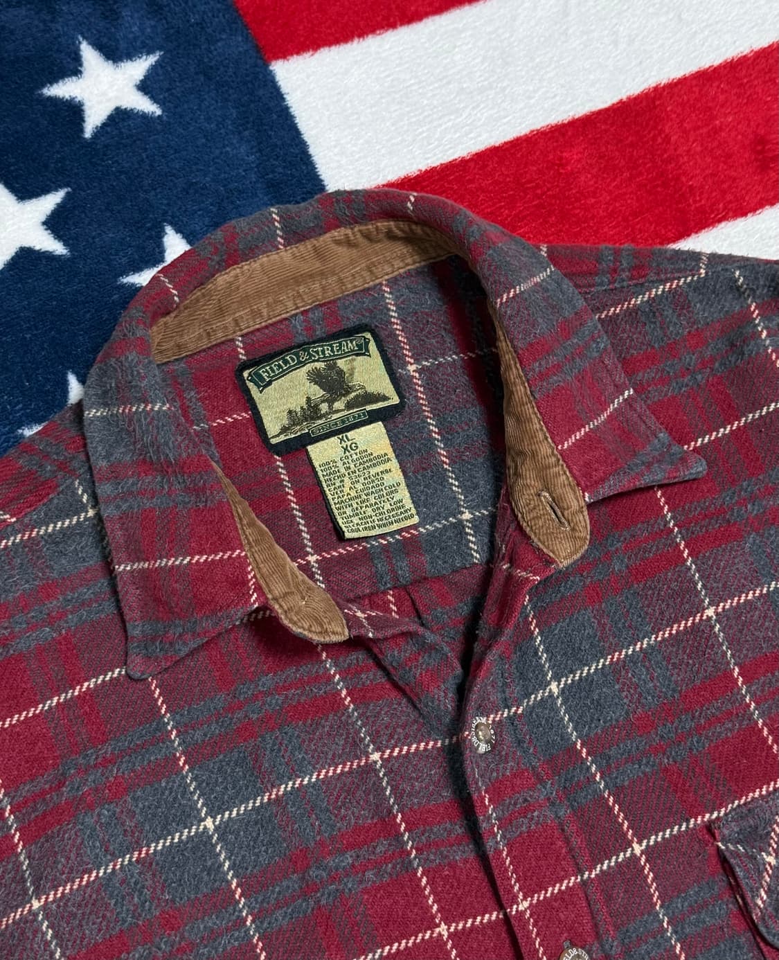 Field&Stream플란넬셔츠 빈티지플란넬셔츠 워크웨어 헤비플란넬셔츠 상품이미지5