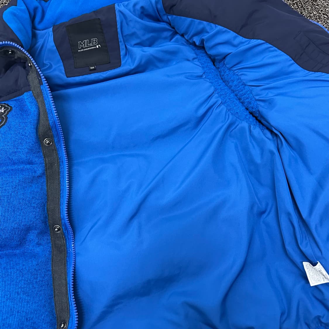 MLB 엠엘비 패딩 조끼 블루 100(L) 상품이미지7