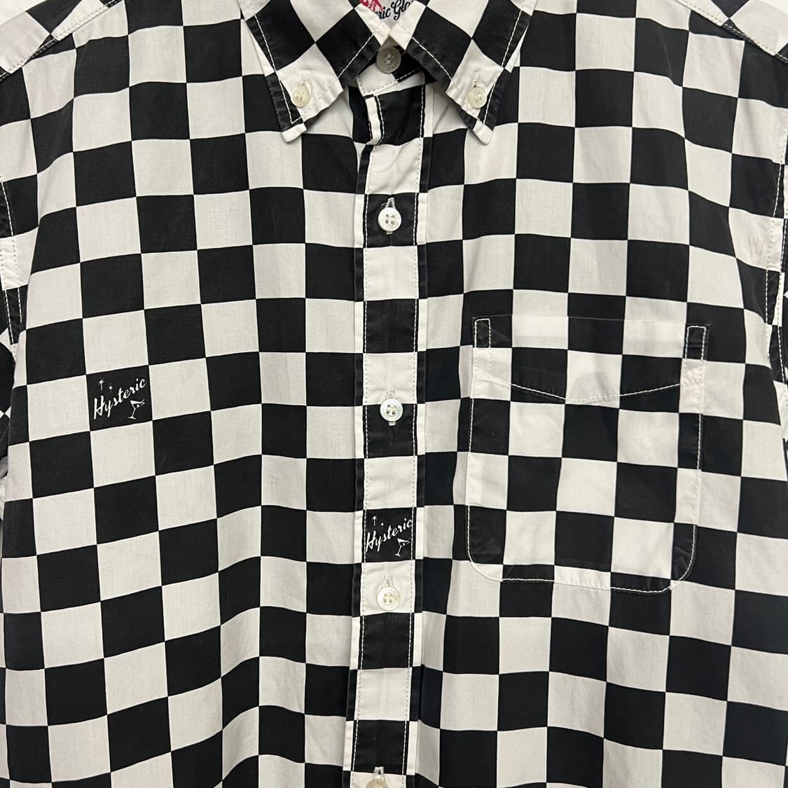 히스테릭글래머 체커보드 반팔 셔츠 상품이미지3