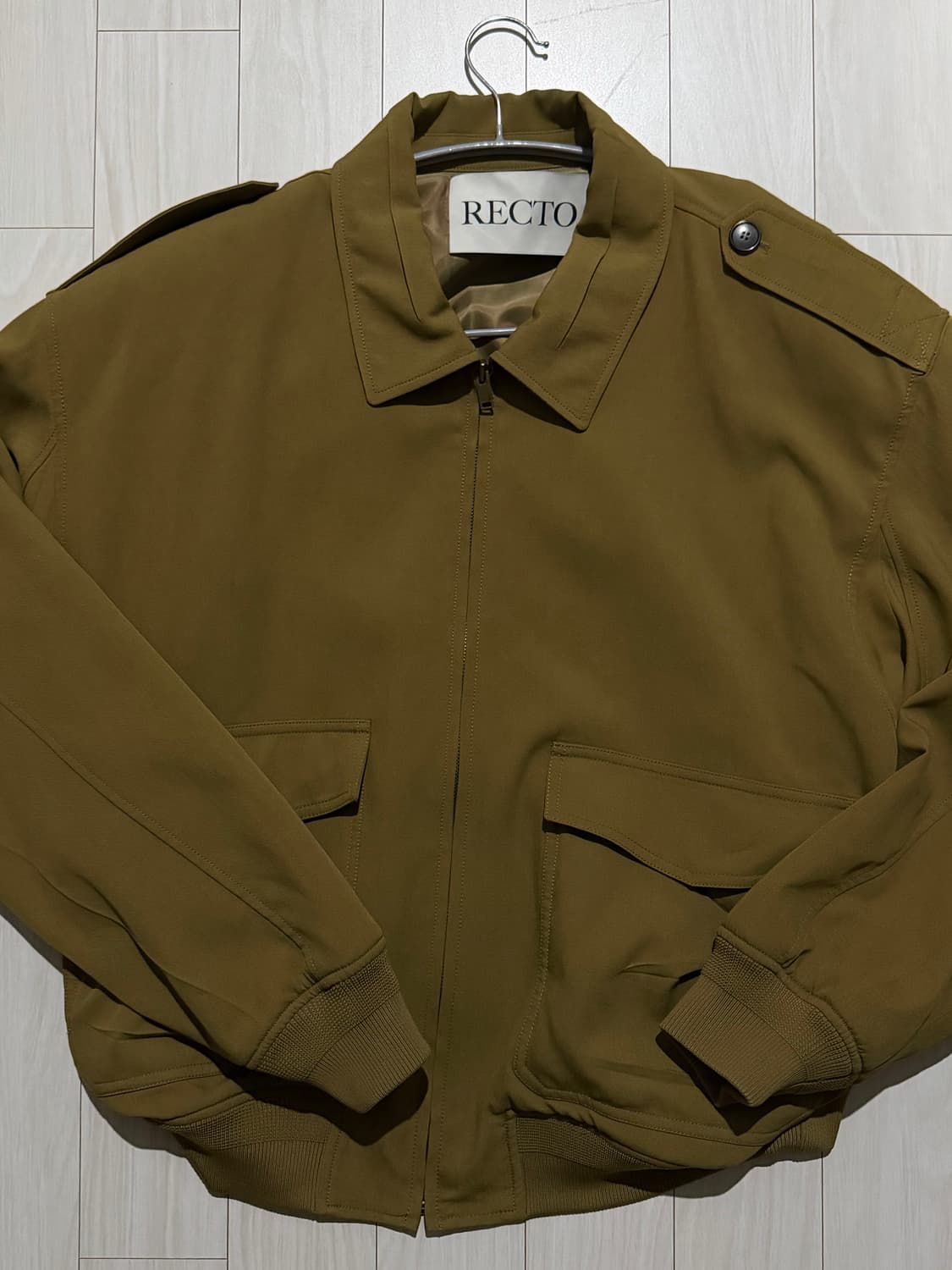 렉토 빈티지점퍼 올리브 2사이즈 상품이미지2