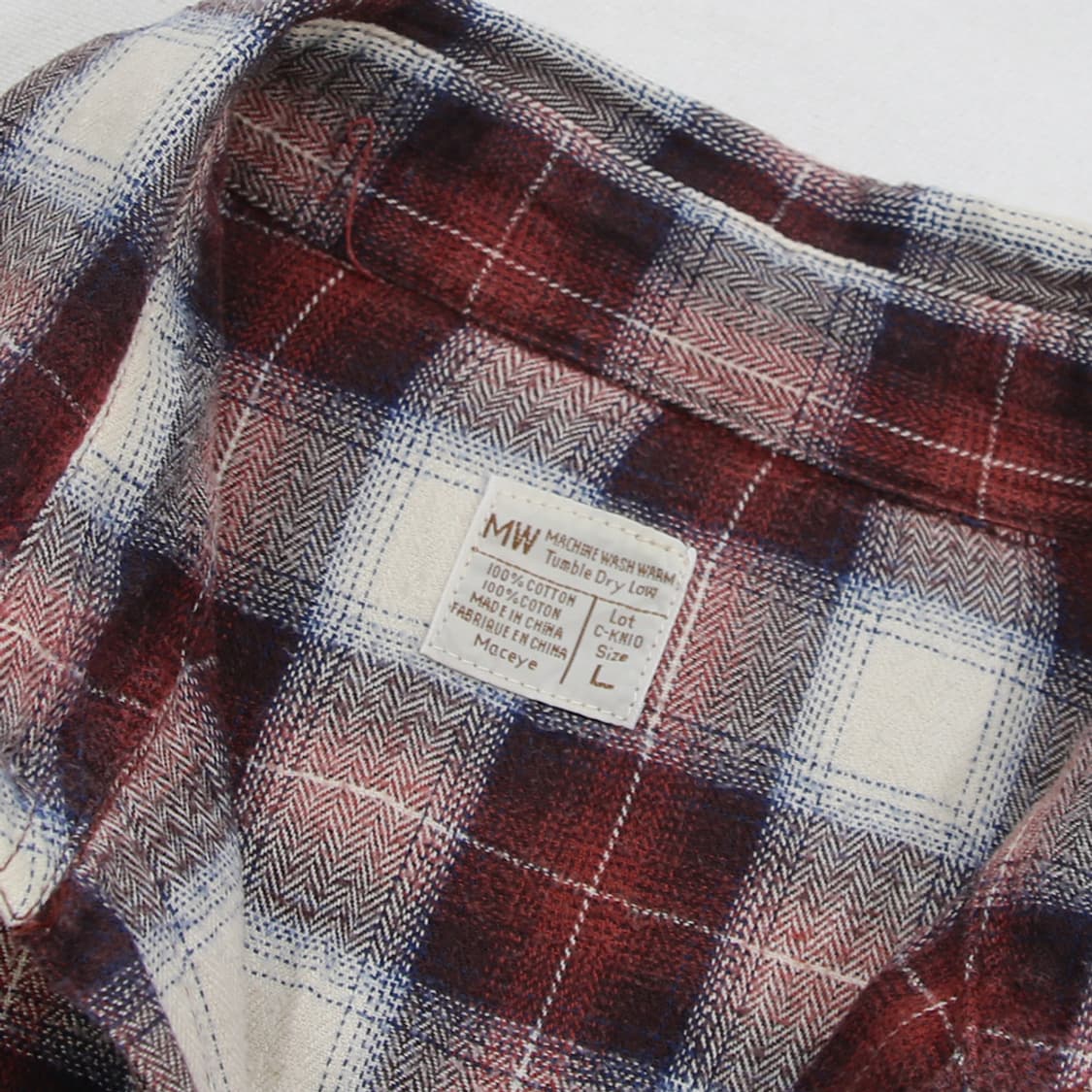 (착용컷) Maceye 웨스턴 체크 셔츠 (남성용 100) 상품이미지5