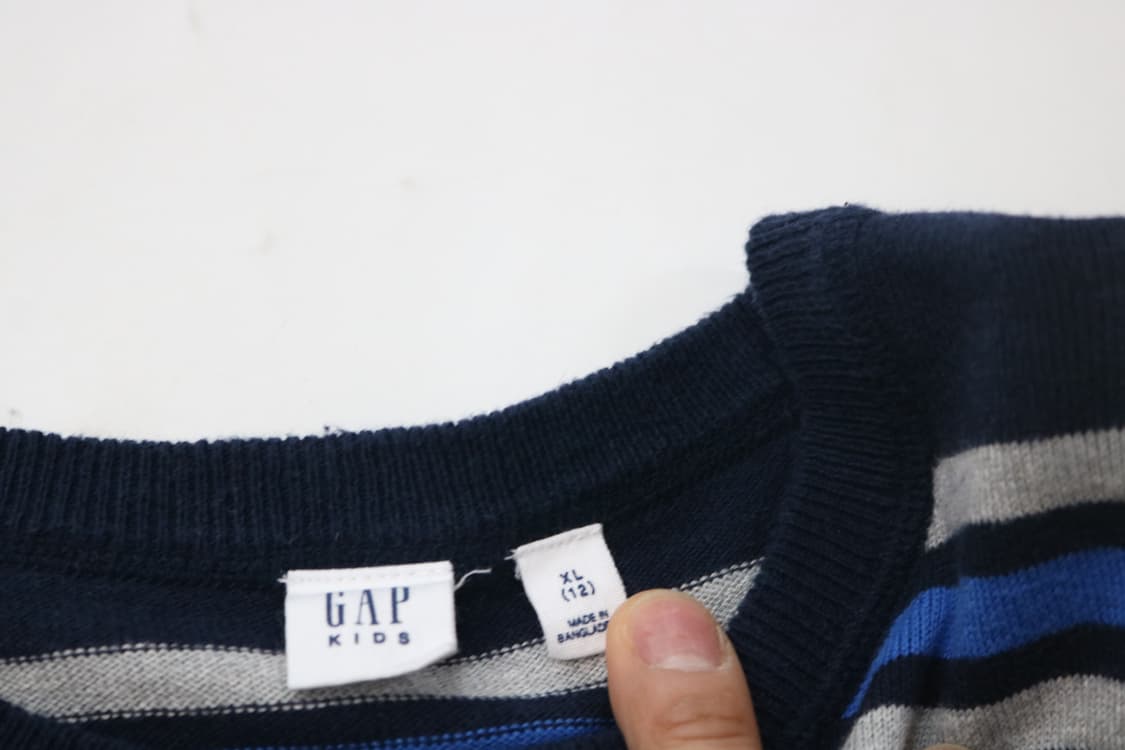 GAP 갭 빈티지 네이비 스트라이프 니트 (XL) 상품이미지5