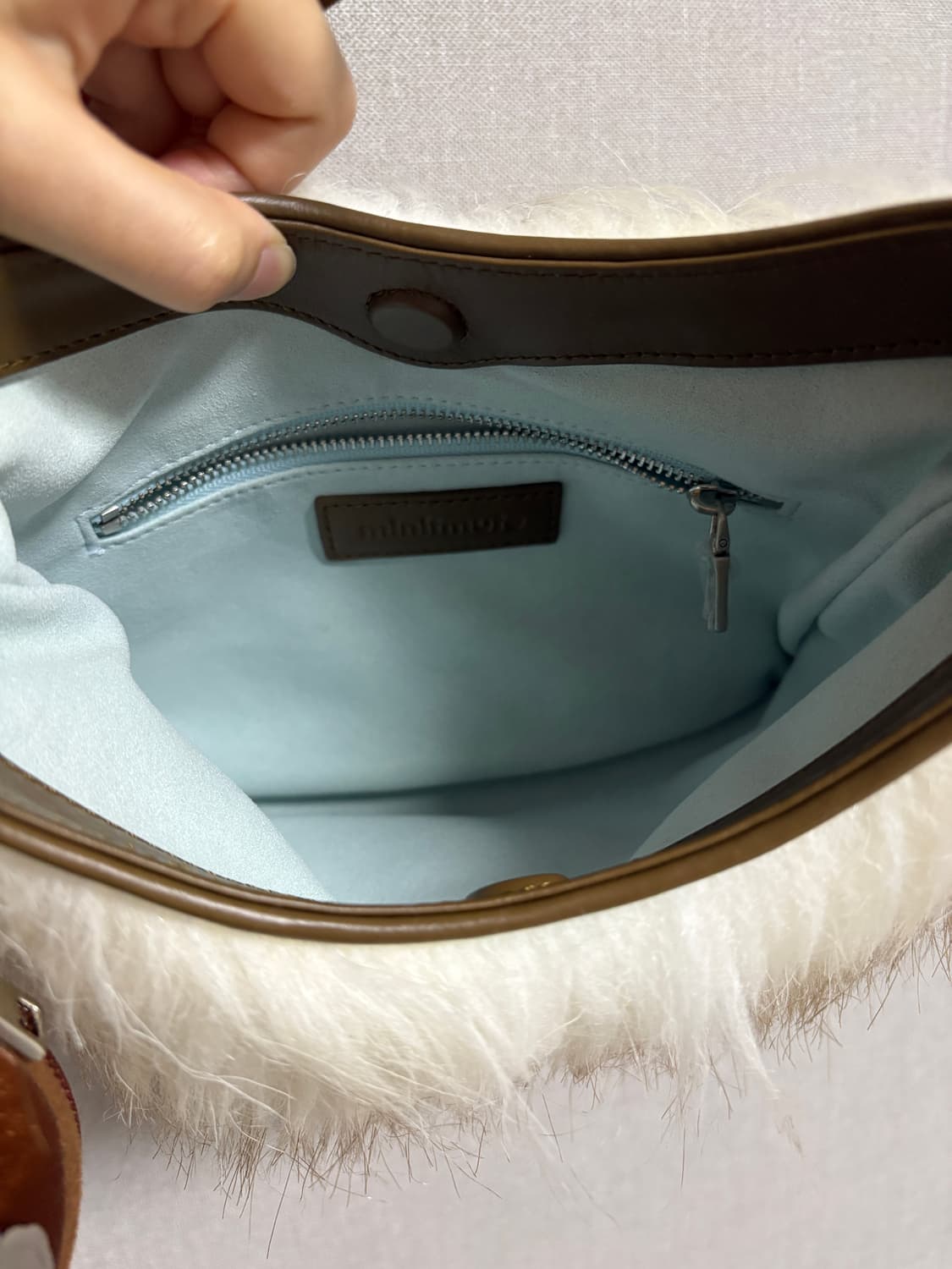 미닛뮤트 퍼 카푸치노 가방+키링 FUR CAPPUCCINO 상품이미지6