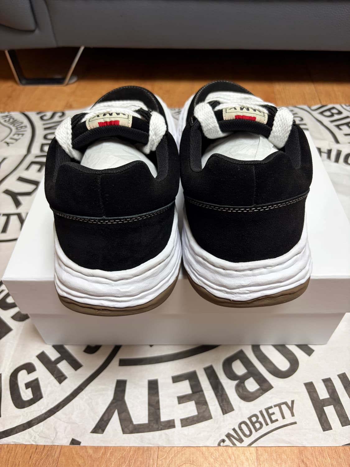 [43] 메종 미하라 야스히로 올리버 OG 솔 캔버스 블랙 상품이미지4