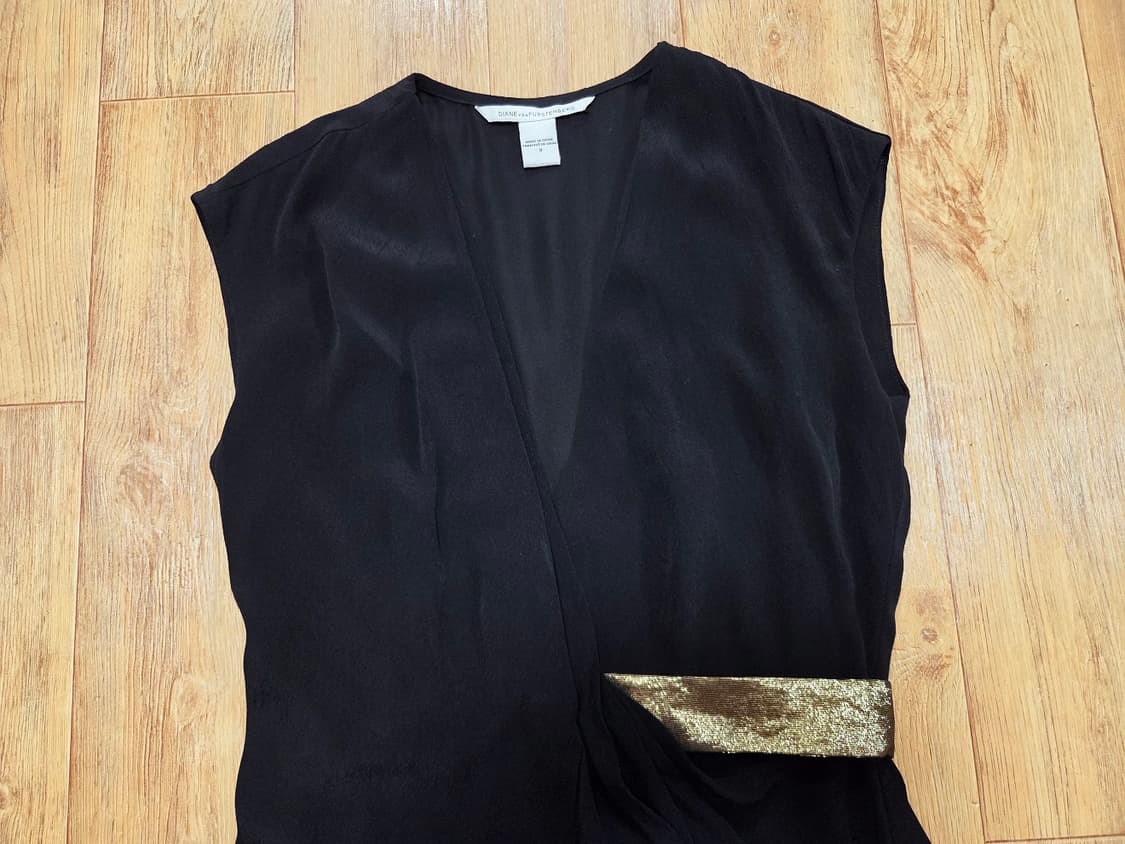 DVF 벨티드 드레이프원피스 44-55 상품이미지4