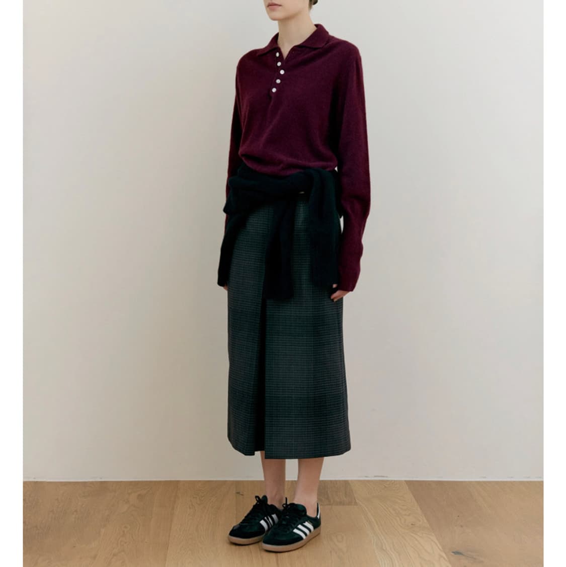 Remplacement 라쿤 폴로 니트 포도색 상품이미지2