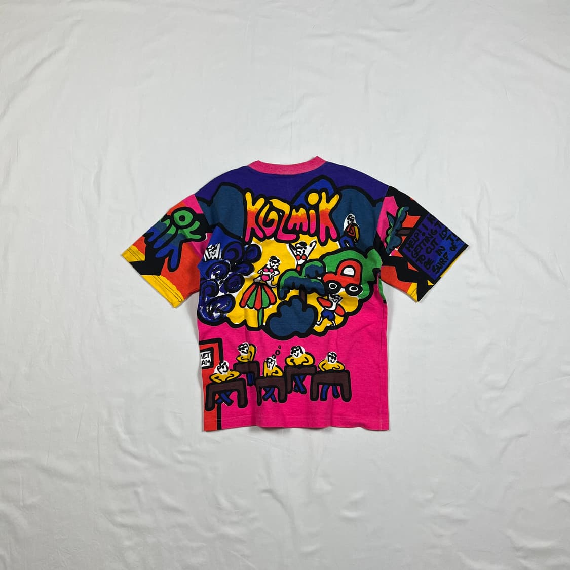 90’s 코즈믹 kozmik 올프린트 반팔티셔츠 상품이미지5